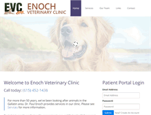 Tablet Screenshot of enochvetclinic.com